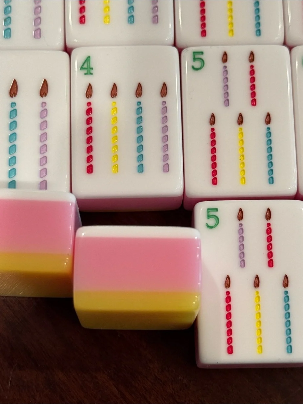 American Mahjong Tiles with Yellow Zipper Pouch - Picture 4 of 14